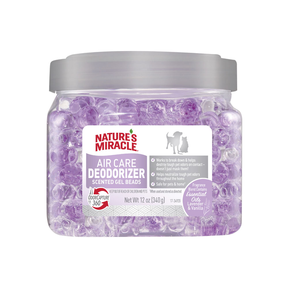 Air Care Deodorizer Scented Gel Beads Lavender Vanilla Scent 12